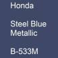 Preview: Honda, Steel Blue Metallic, B-533M.